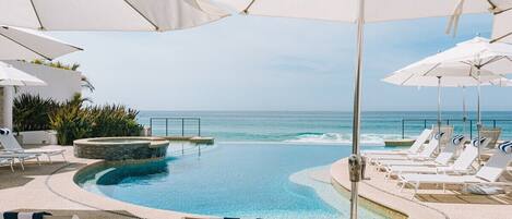 Een verwarmd zwembad