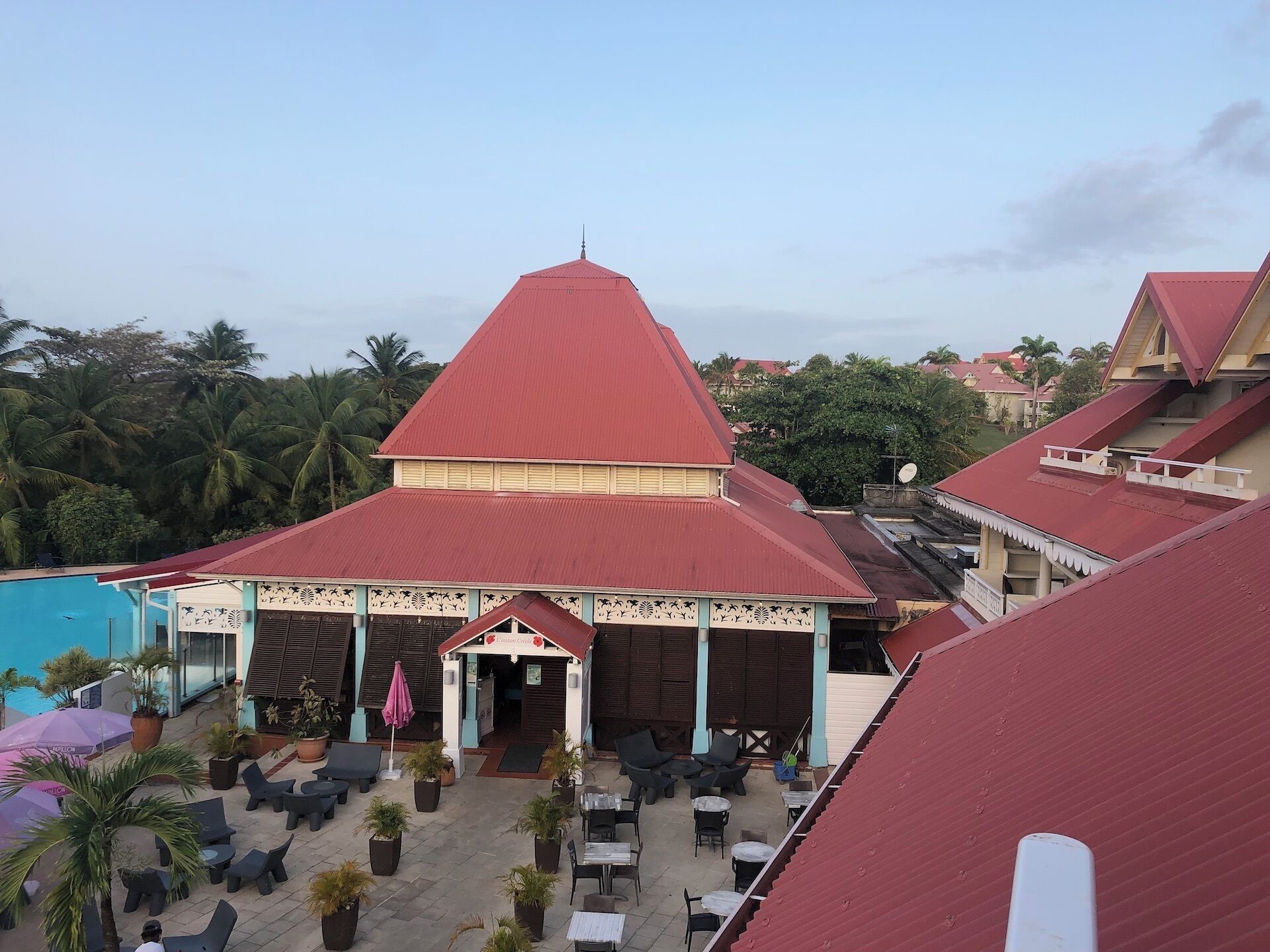 Byutsikt fra overnattingsstedet