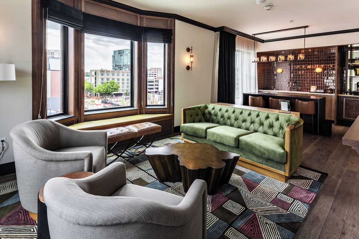 Heritage Suite | Living area | 65-inch LED TV with digital channels, Netflix, first-run movies