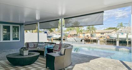 Luxury 4BR Waterfront Retreat w/ Private Dock, Pool & Minutes to Beach