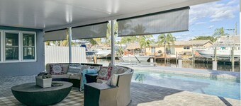 Luxury 4BR Waterfront Retreat w/ Private Dock, Pool & Minutes to Beach