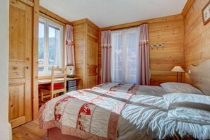 2 bedrooms, WiFi, bed sheets - 2nd floor, balcony, parking, tv, ski locker, 45m², Morzine (Morzine)