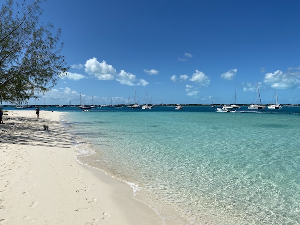 Sun-loungers, beach towels