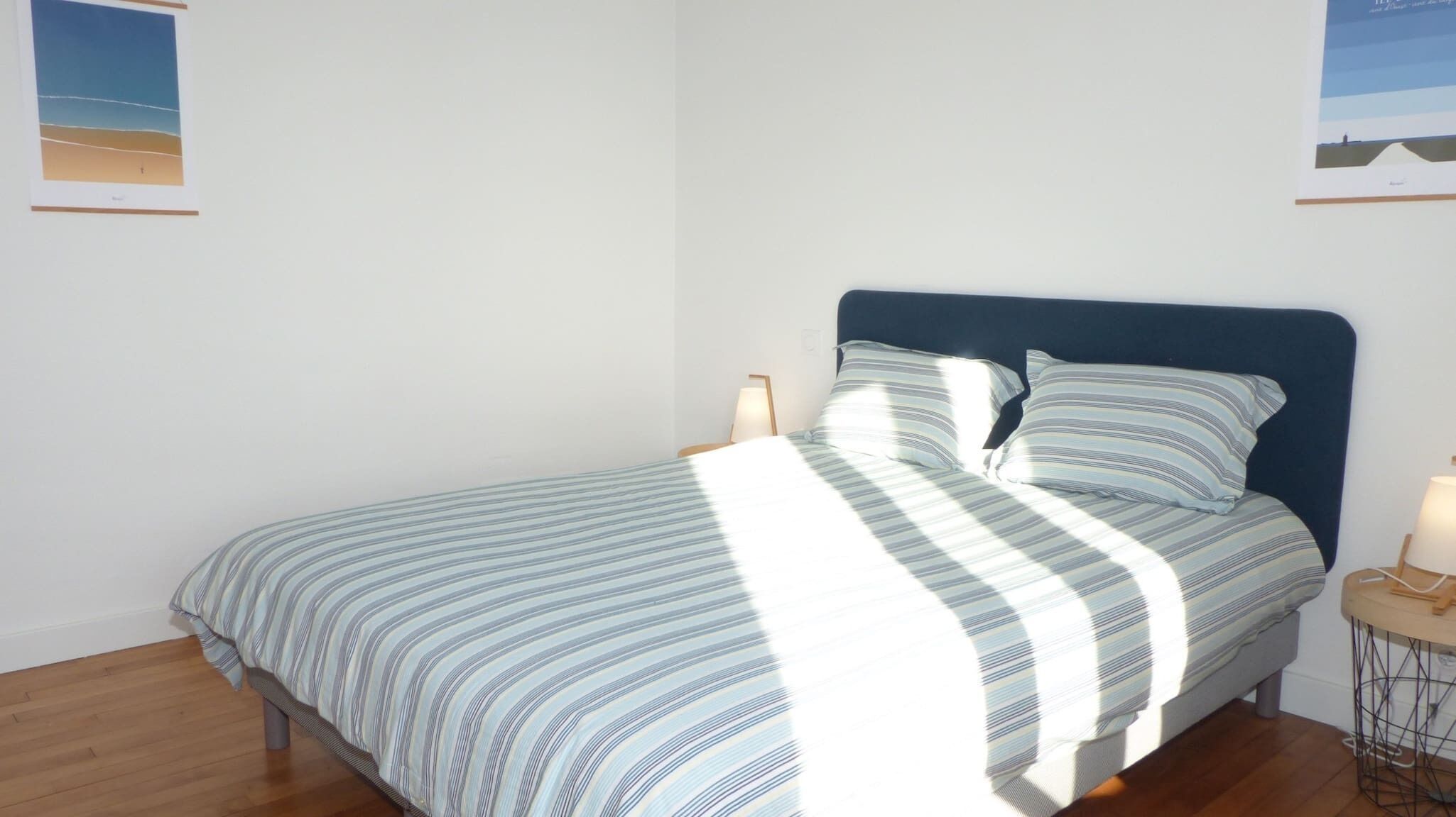 2 bedrooms, iron/ironing board, travel crib, bed sheets