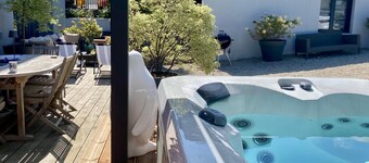 Donvillaise 15 pers : jacuzzi, 8 min à pied plage