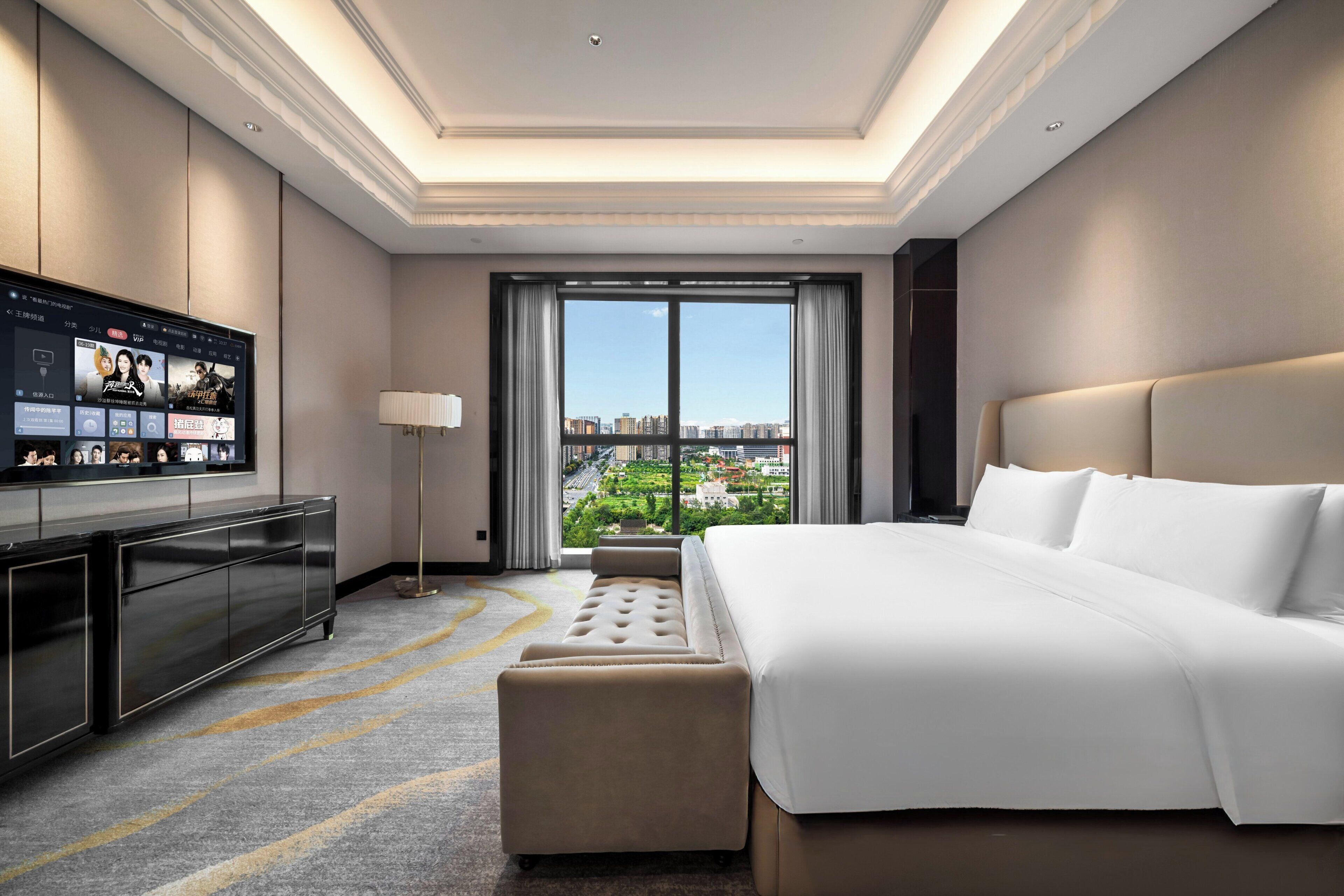 Crown One-Bedroom Suite | Premium bedding, down comforters, pillowtop beds, in-room safe