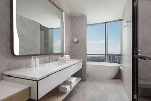 Executive Suite, 1 King Bed | Bathroom | Free toiletries, hair dryer, bathrobes, slippers - Courtyard By Marriott Beijing Changping (Changping)