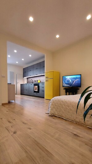 1 camera, una scrivania, ferro/asse da stiro, culla da viaggio