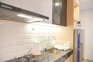 Leilighet | Eget kjøkken | Kjøleskap og kokeplater