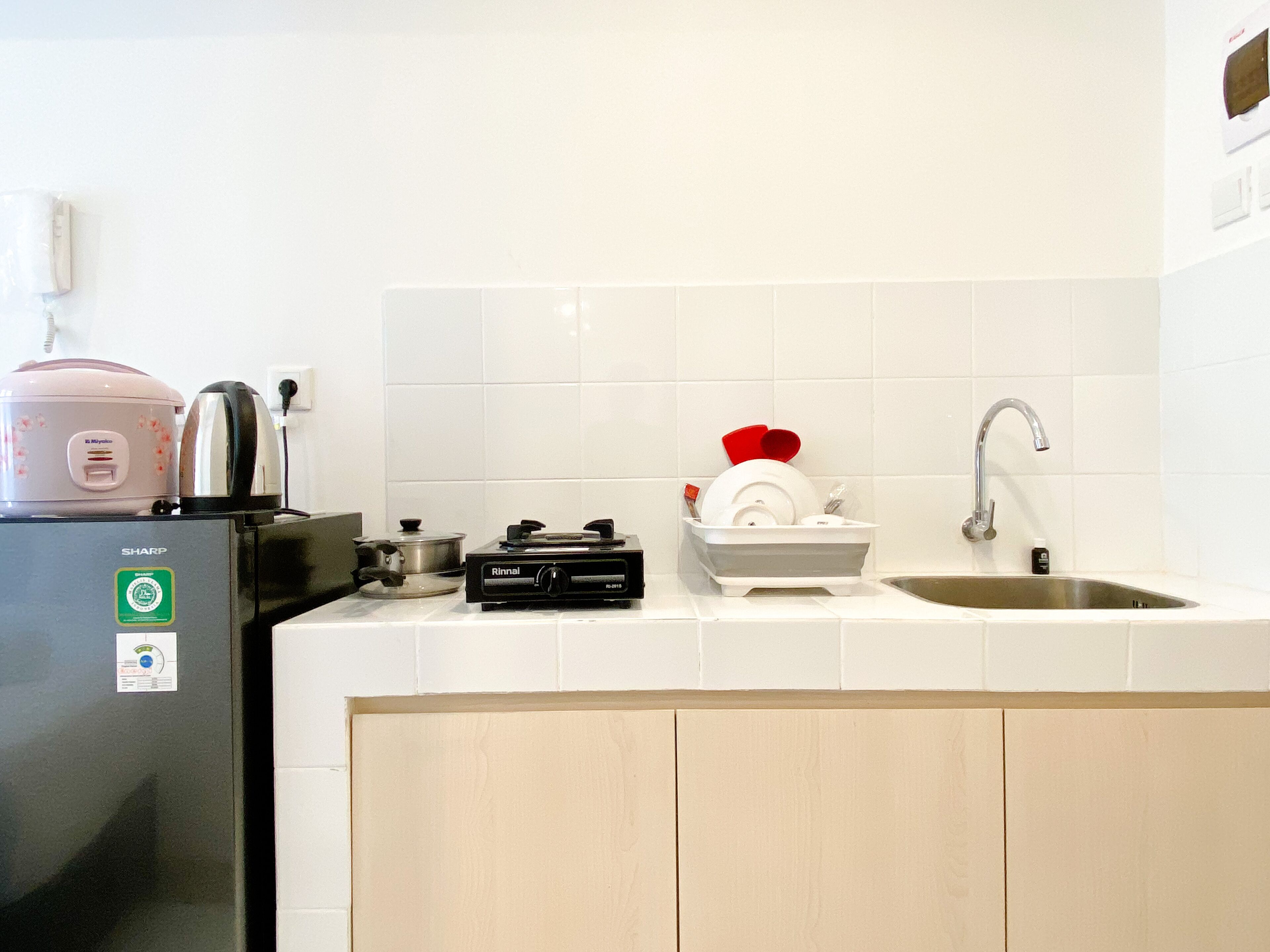 Estúdio | Cozinha privada | Geladeira grande, cooktop