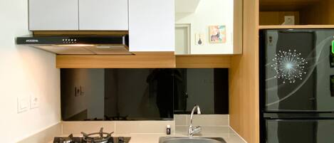 アパートメント | 専用キッチン | 大型冷蔵庫、コンロ