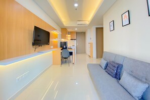 Apartment | Living area - Well Furnished And Comfortable 2Br Apartment Gold Coast (Jakarta)