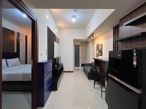 Apartment | Private kitchen | Full-size fridge, stovetop - Warm And Cozy 2Br Vida View Makassar Apartment (Makassar)
