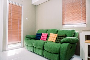 Apartment | Living area - Homey And Comfort Stay 2Br Pakubuwono Terrace Apartment (Jakarta)