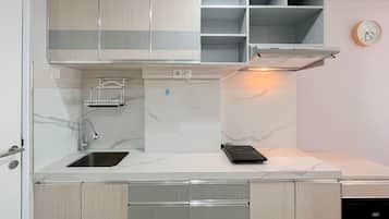 Estúdio | Cozinha privada | Geladeira grande, cooktop