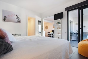 1 Schlafzimmer, Bügeleisen/Bügelbrett, kostenloses WLAN, Bettwäsche