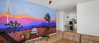 Cute adobe home walking dis.2 dt with fire pit and yard
