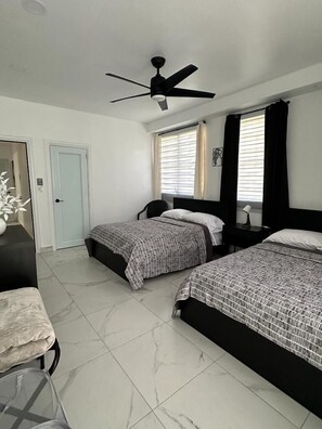 5 bedrooms, iron/ironing board, travel cot, WiFi