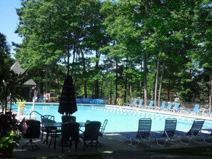 Una piscina riscaldata