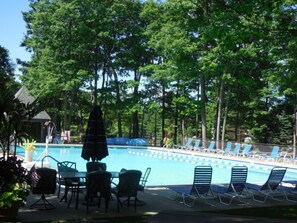 Una piscina riscaldata