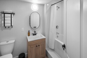 Hair dryer, towels - Riverside Suite | Kitchenette, Firepit & BBQ (Lake Cowichan)