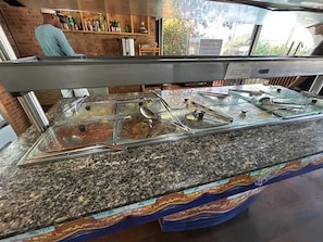 Free daily buffet breakfast