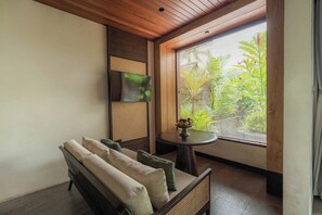 豪華別墅, 1 張特大雙人床, 山谷景觀 | 客廳 | 43-吋智慧型電視、數位頻道、Netflix、串流服務