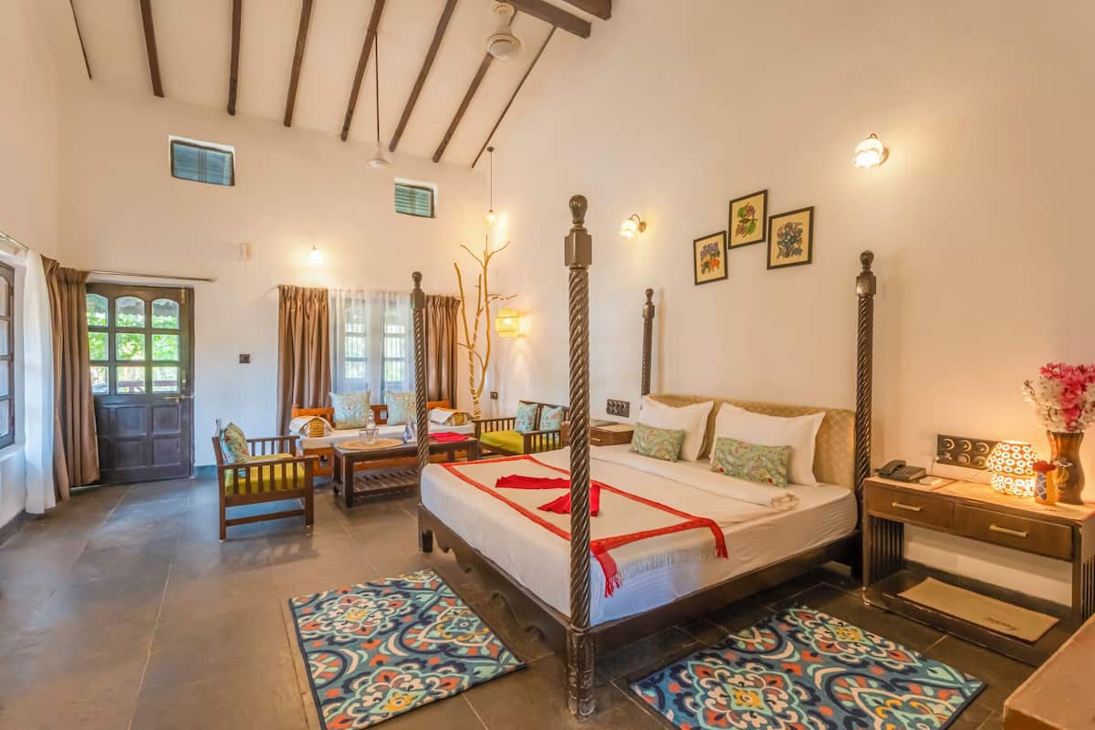Gulmohar Cottage | 1 habitación, ropa de cama de alta calidad y escritorio