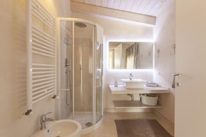 Shower, hair dryer