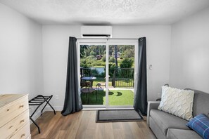TV, DVD player, books, video library - Riverside Studio | Kitchenette, Firepit, BBQ, Dock (Lake Cowichan)