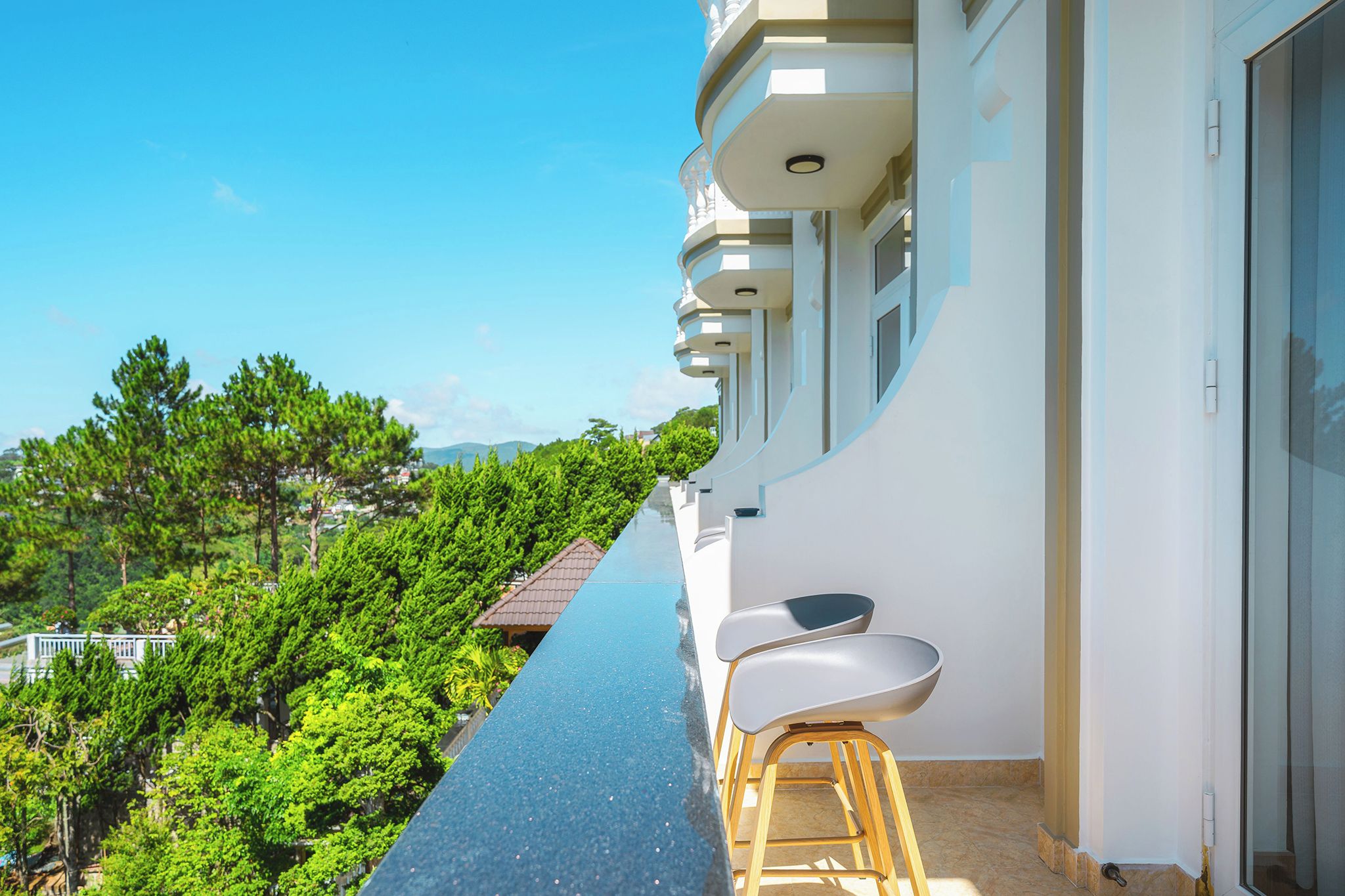 Habitación cuádruple superior | Vistas del balcón
