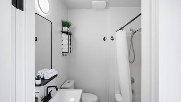Hair dryer, towels