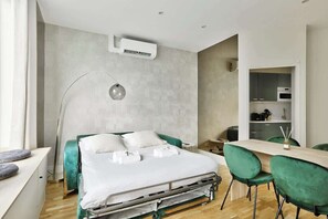 1 多间卧室、熨斗/熨衣板、WiFi、床单