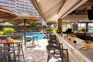 Outdoor dining - Ocean View Marriott's Maui Ocean Club - Luxurious 1-Bedroom - Kids Pirate Pool - Family Friendly (Lahaina)
