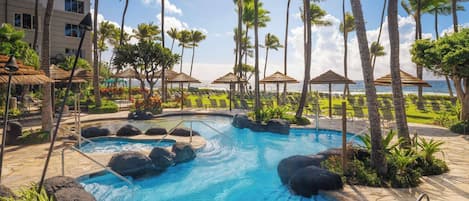 A heated pool