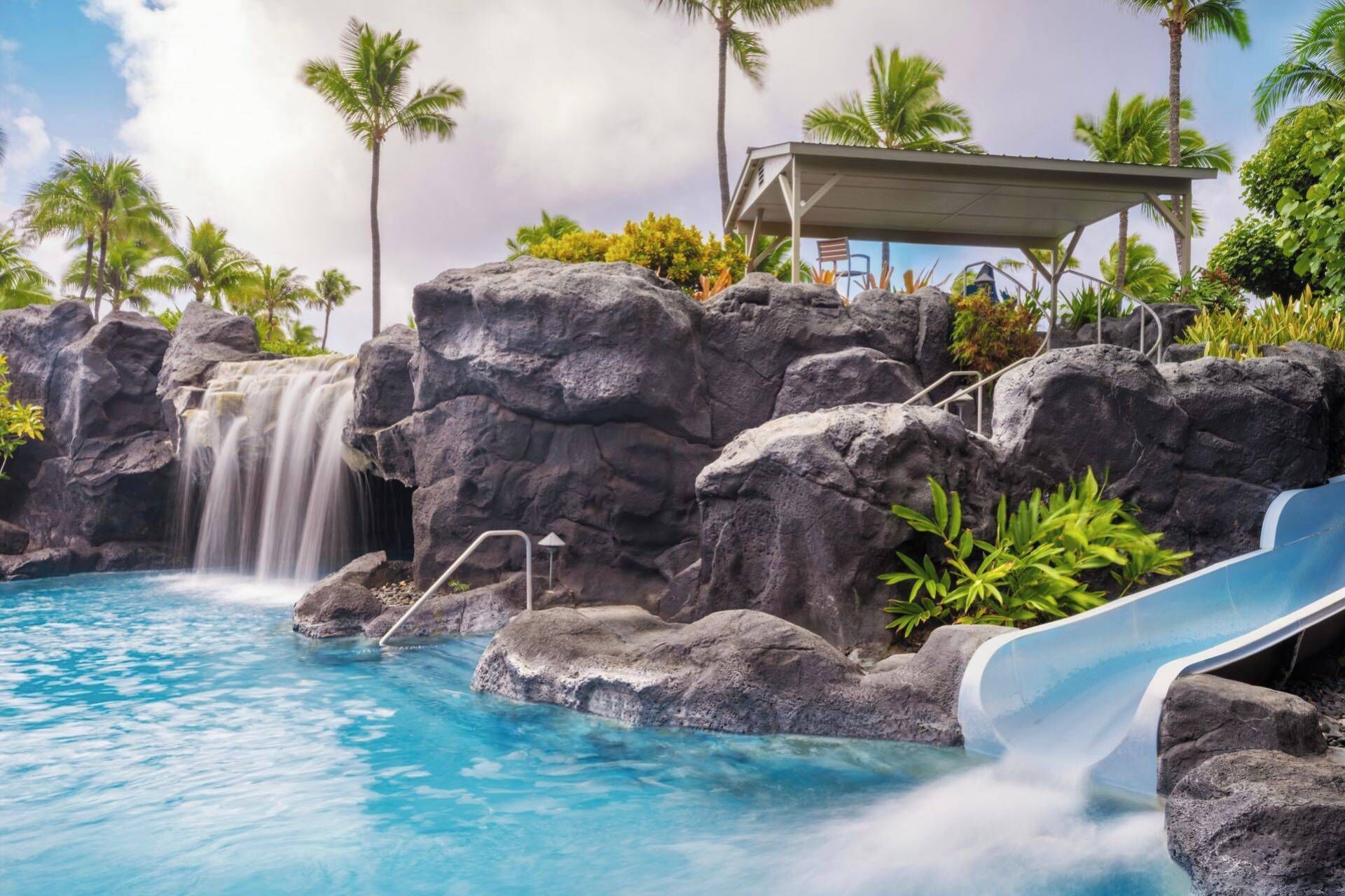 A heated pool