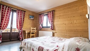 Room - Chalet 3 bedrooms, balcony, parking, pets allowed, 8 ppl. (Châtel)