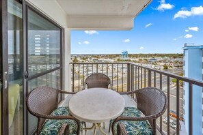 Outdoor dining - One Bedroom Oceanside Condo w/ Nice Views and Pool (Ocean City)