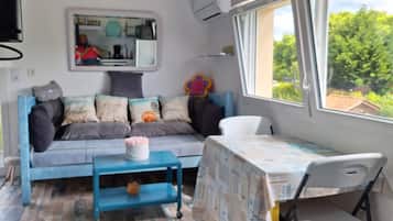 Télévision, lecteur de DVD, livres