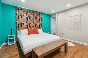 3 bedrooms, iron/ironing board, travel cot, WiFi