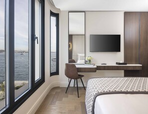 Chambre Double Deluxe, vue partielle sur la mer | Vue de la chambre
