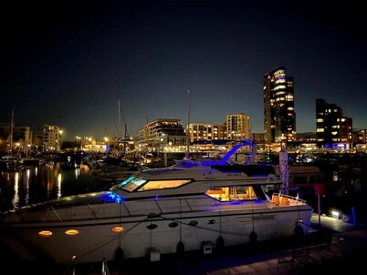Superyacht on 5* Town Quay Marina, Southampton