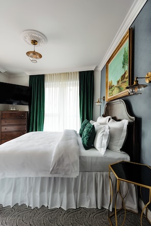 Sábanas de algodón egipcio, ropa de cama de alta calidad y minibar