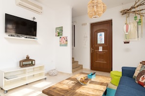 Villa, 2 Bedrooms, Mountain View | Living area | Flat-screen TV - Lindos Aeonian Villas (Rhodes)