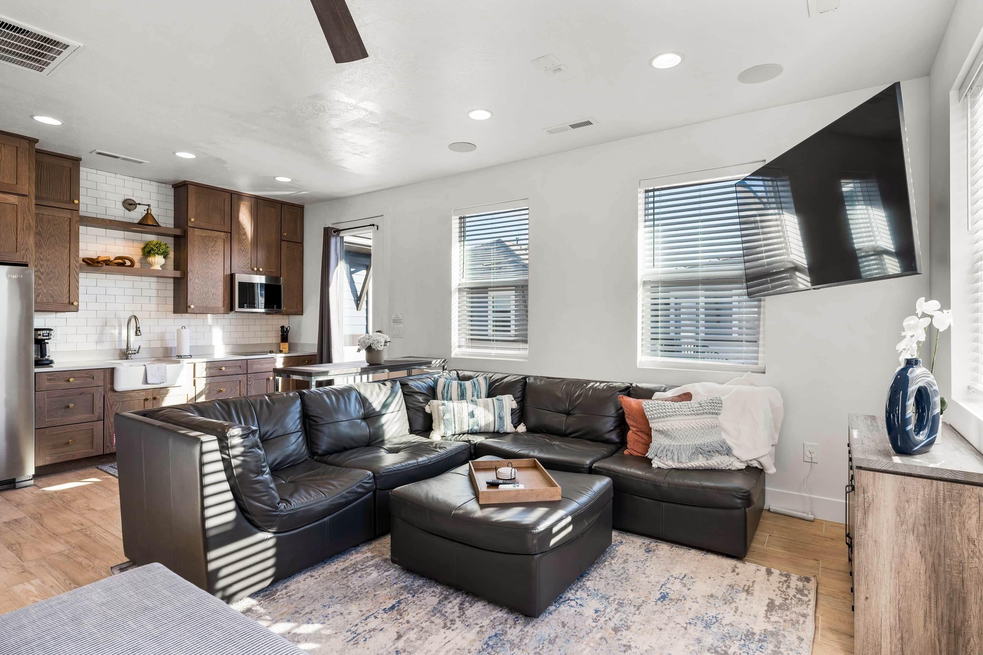 Ferienhaus, 1 Schlafzimmer | Wohnbereich | Smart-TV