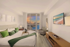 1 bedroom, iron/ironing board, travel crib, WiFi