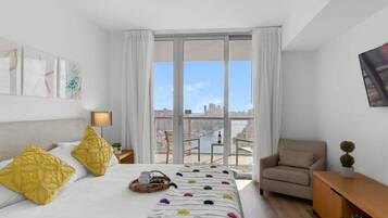 1 bedroom, iron/ironing board, travel crib, WiFi