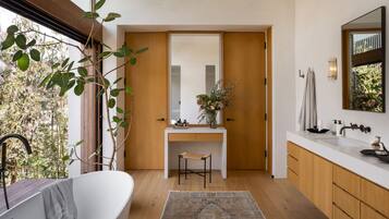 Bidet, soap, shampoo
