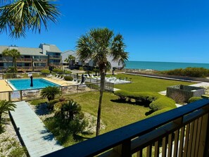 Outdoor pool - Life’s a beach! Catch your Wave at The Spindrift Sea Turtle! (Saint George Island)