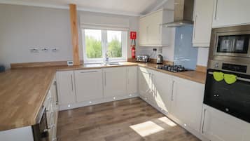 Fridge, dishwasher, electric kettle, toaster